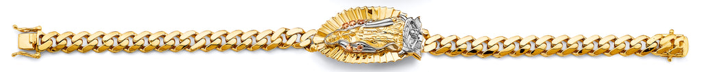 14K Yellow Gold Religious Bracelet - AB1004