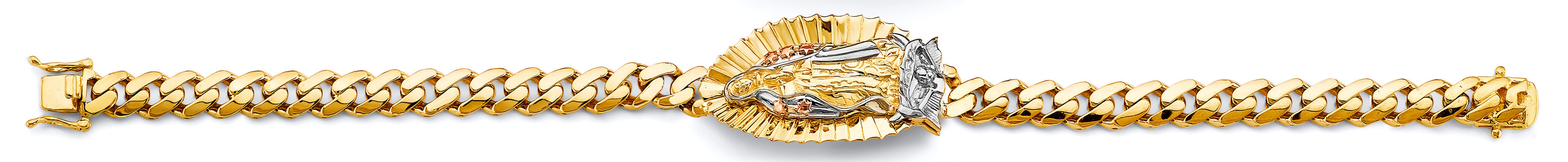 14K Yellow Gold Religious Bracelet - AB1004