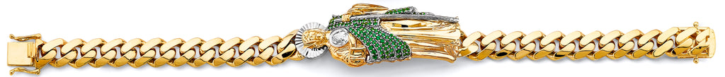 14K Yellow Gold Religious Bracelet - AB1007