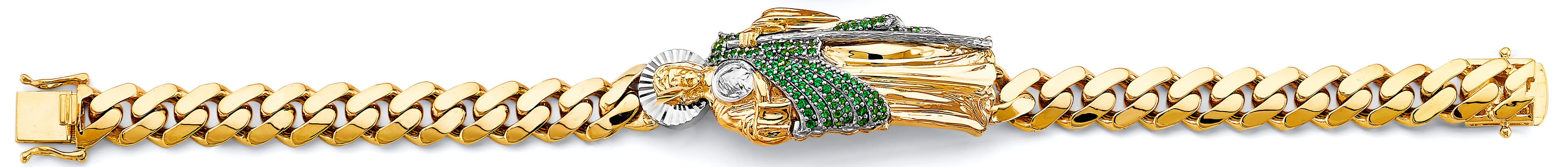 14K Yellow Gold Religious Bracelet - AB1007