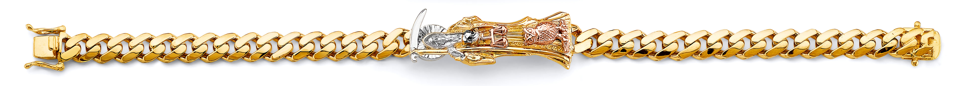 14K Yellow Gold Religious Bracelet - AB1010