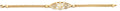14K Yellow Gold 15 Años & Lucky Bracelet - AB1015