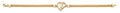 14K Yellow Gold 15 Años & Lucky Bracelet - AB1017