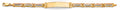 14K Yellow Gold 15 Años & Lucky Bracelet - AB1020