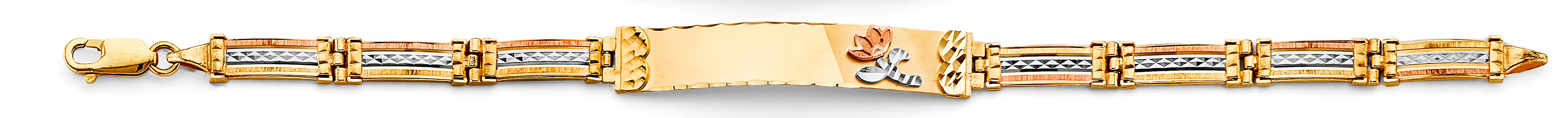 14K Yellow Gold 15 Años & Lucky Bracelet - AB1021