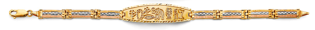 14K Yellow Gold 15 Años & Lucky Bracelet - AB1022
