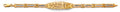 14K Yellow Gold 15 Años & Lucky Bracelet - AB1022