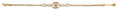 14K Yellow Gold 15 Años & Lucky Bracelet - AB1027