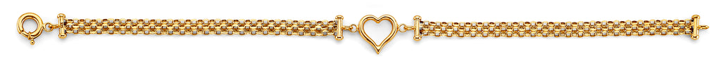 14K Yellow Gold 15 Años & Lucky Bracelet - AB1028