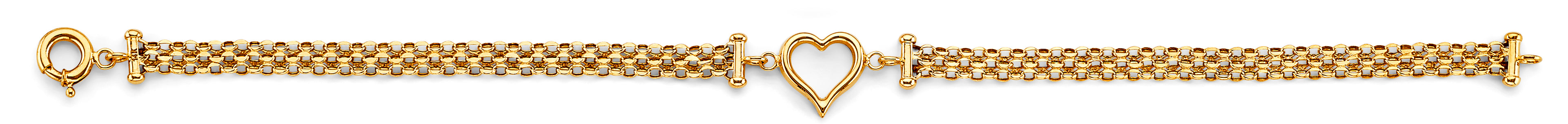 14K Yellow Gold 15 Años & Lucky Bracelet - AB1028