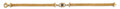 14K Yellow Gold 15 Años & Lucky Bracelet - AB1029