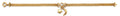 14K Yellow Gold 15 Años & Lucky Bracelet - AB1030