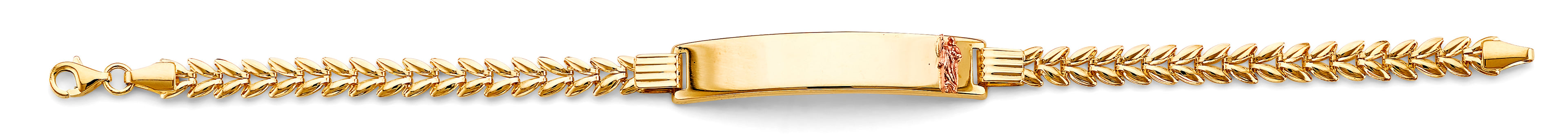 14K Yellow Gold Religious Bracelet - AB1036