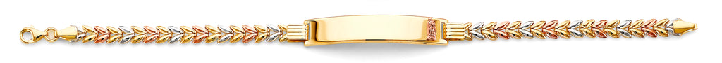 14K Yellow Gold Religious Bracelet - AB1040