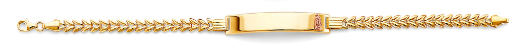 14K Yellow Gold Religious Bracelet - AB1041