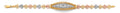 14K Yellow Gold 15 Años & Lucky Bracelet - AB1055