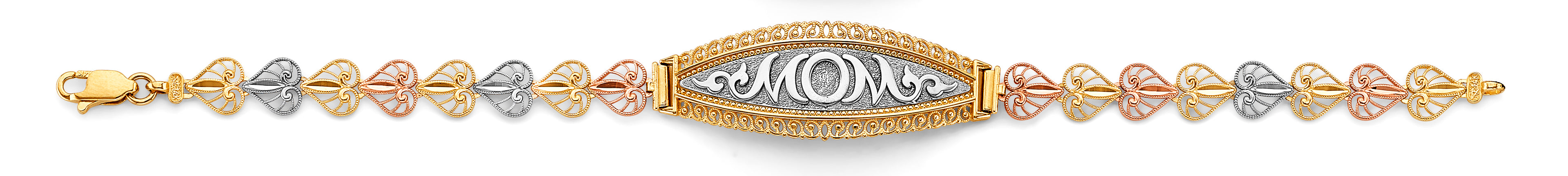 14K Yellow Gold 15 Años & Lucky Bracelet - AB1055
