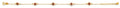 14K Yellow Gold Light Link ID & Evil Eye Bracelet - AB1062
