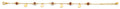 14K Yellow Gold Light Link ID & Evil Eye Bracelet - AB1063