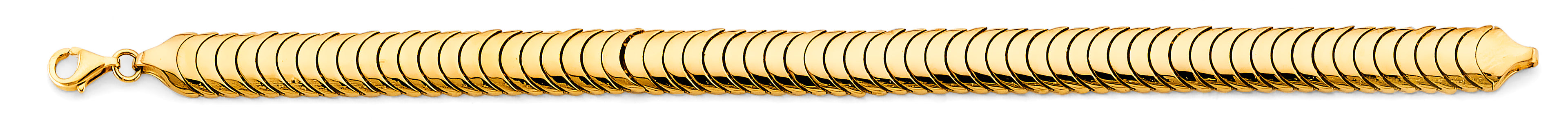 14K Yellow Gold Assorted Fancy Bracelet - AB1070