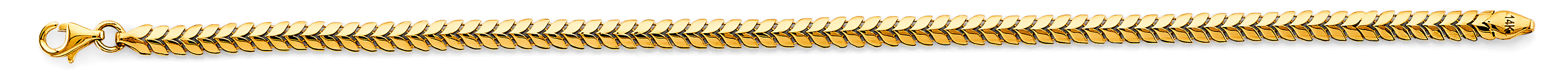 14K Yellow Gold Assorted Fancy Bracelet - AB1072