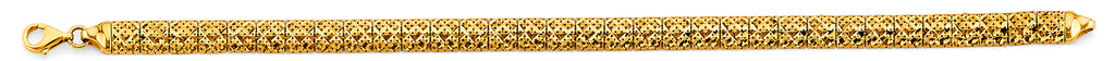 14K Yellow Gold Assorted Fancy Bracelet - AB1073