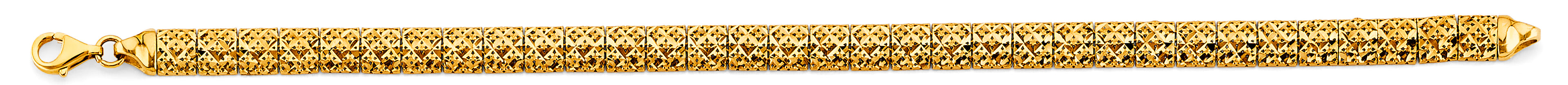 14K Yellow Gold Assorted Fancy Bracelet - AB1073
