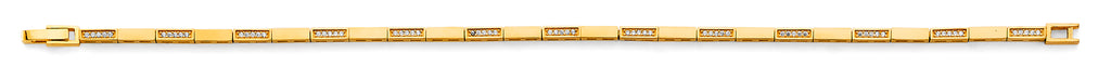 14K Yellow Gold Assorted Fancy Bracelet - AB1079