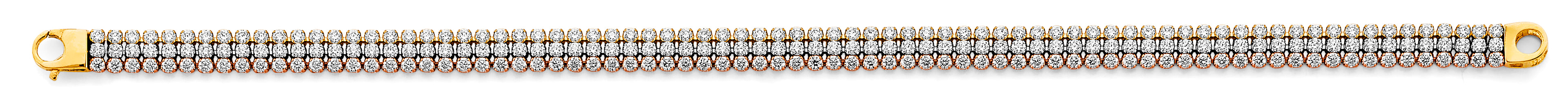 14K Yellow Gold Assorted Fancy Bracelet - AB1080