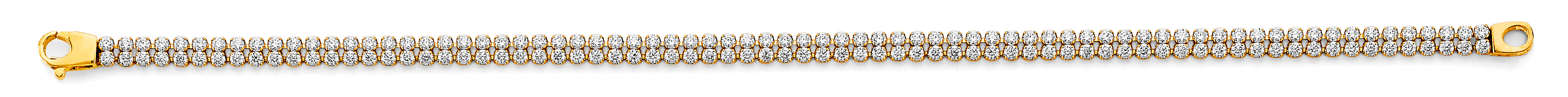 14K Yellow Gold Assorted Fancy Bracelet - AB1081