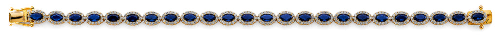 14K Yellow Gold Assorted Fancy Bracelet - AB1082