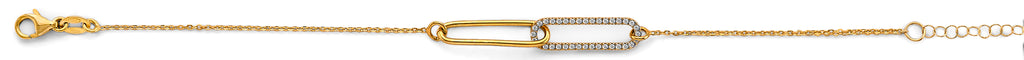 14K Yellow Gold Light Necklace & Bracelet - AB1085