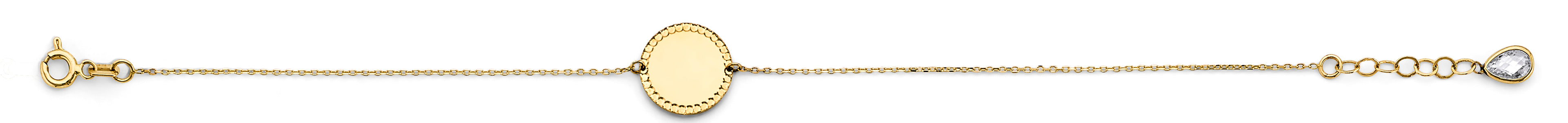 14K Yellow Gold Light Necklace & Bracelet - AB1088