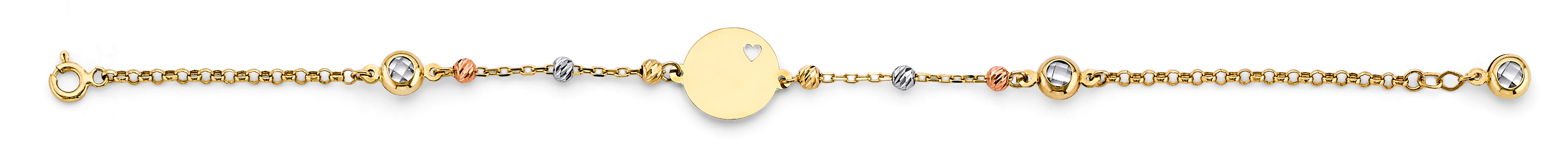 14K Yellow Gold Light Necklace & Bracelet - AB1089