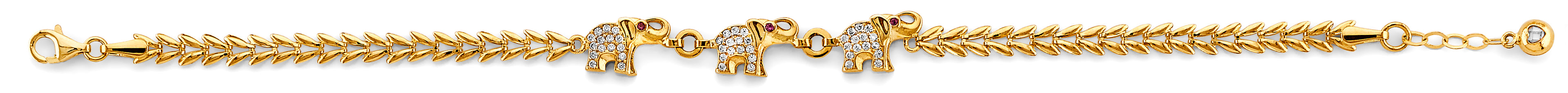 14K Yellow Gold Hollow Necklace & Bracelet - AB1092