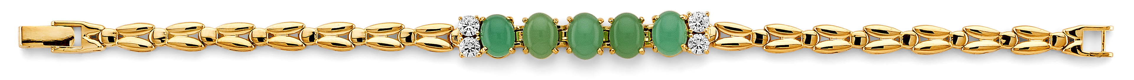 14K Yellow Gold Hollow Necklace & Bracelet - AB1094