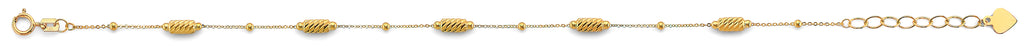 14K Yellow Gold Light Necklace & Bracelet - AB1096