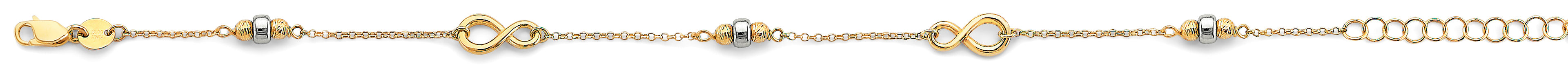 14K Yellow Gold Light Necklace & Bracelet - AB1097