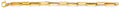 14K Yellow Gold Hollow Necklace & Bracelet - AB1098