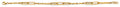 14K Yellow Gold Hollow Necklace & Bracelet - AB1100