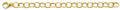 14K Yellow Gold Hollow Necklace & Bracelet - AB1102