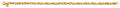 14K Yellow Gold Hollow Necklace & Bracelet - AB1104