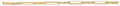 14K Yellow Gold Hollow Necklace & Bracelet - AB1109