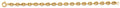 14K Yellow Gold Hollow Necklace & Bracelet - AB1110