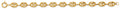 14K Yellow Gold Hollow Necklace & Bracelet - AB1111