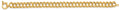 14K Yellow Gold Hollow Necklace & Bracelet - AB1113