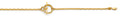 14K Yellow Gold Hollow Necklace & Bracelet - AB1124