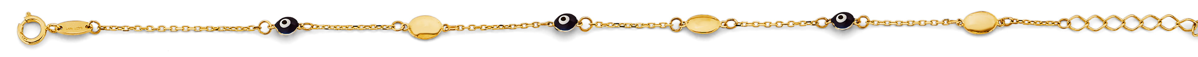 14K Yellow Gold Light Necklace & Bracelet - AB1134