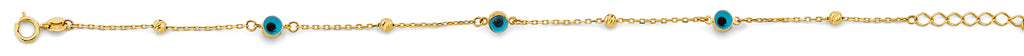 14K Yellow Gold Light Necklace & Bracelet - AB1135