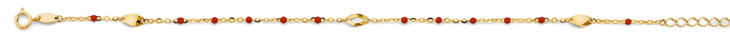 14K Yellow Gold Light Necklace & Bracelet - AB1137